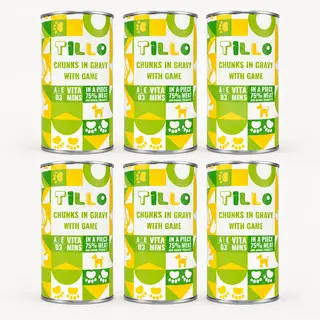 TILLO Kawałki w sosie Dziczyzna - mokra karma dla psa - 6x1250g