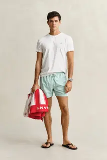 Gant Szorty Kąpielowe Męskie Regular Fit Turkusowe