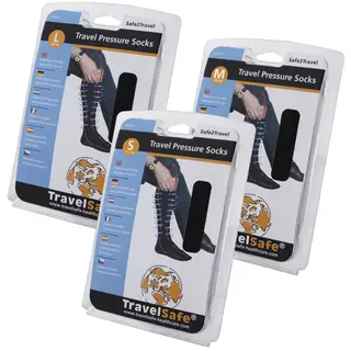 TravelSafe Pressure socks, skarpety kompresyjne, czarny