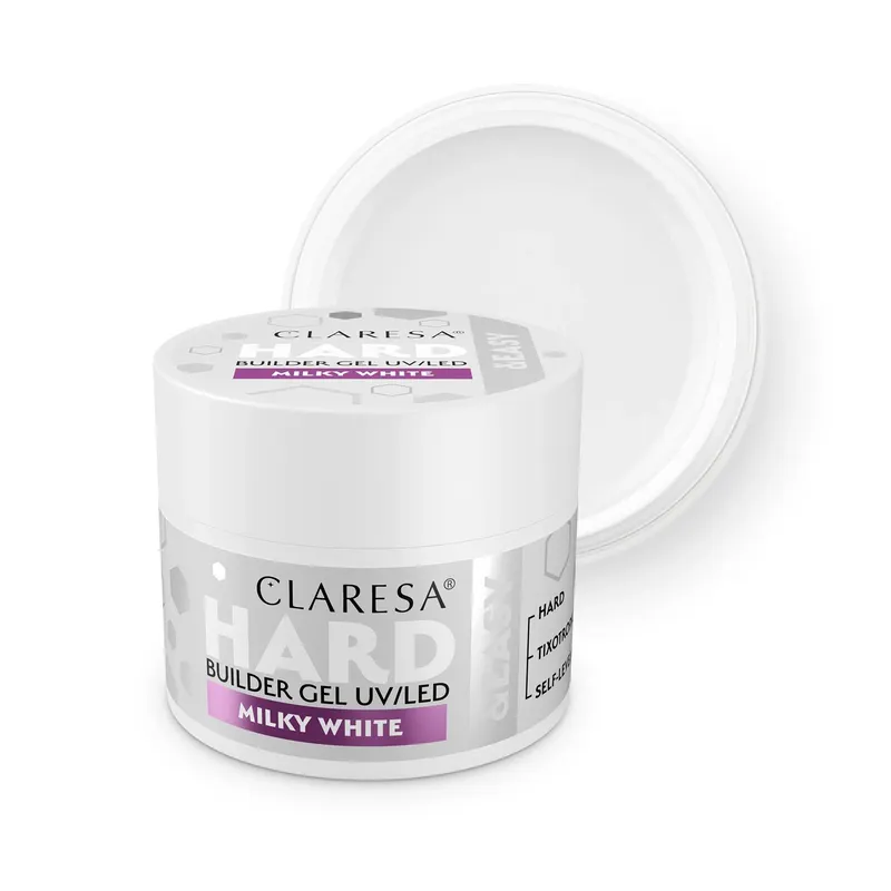 Claresa Żel Budujący Hard & Easy Milky White 45g