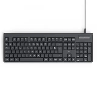 Hama Klawiatura CK-100 przewodowa Czarna