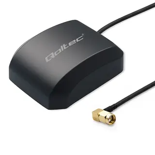 Qoltec Mobilna Antena GPS GLONASS z podstawą magnetyczną | dookólna | 28dBi | 50W | SMA RA