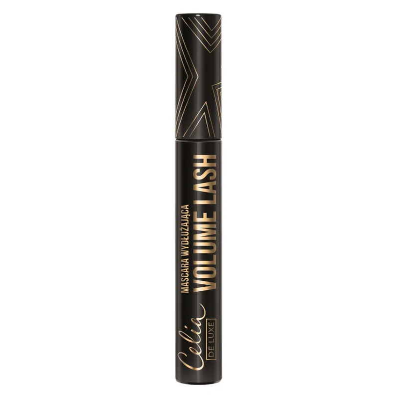 Celia De Luxe Volume Lash mascara wydłużająca i podkręcająca rzęsy black z silikonową szczoteczką 11 ml