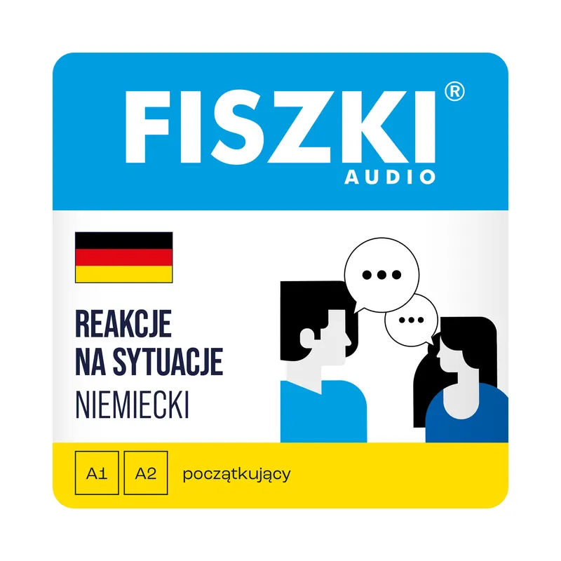 Kurs audio (audiobook mp3) - język niemiecki - Reakcje na sytuacje (poziom A1-A2)