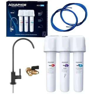 Filtr wody pitnej pod zlew antybakteryjny AQUAPHOR ECO PRO czarna wylewka