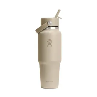 Podróżna butelka na wodę Hydro Flask Wide Mouth Flex Straw Cap Oat, 946 ml
