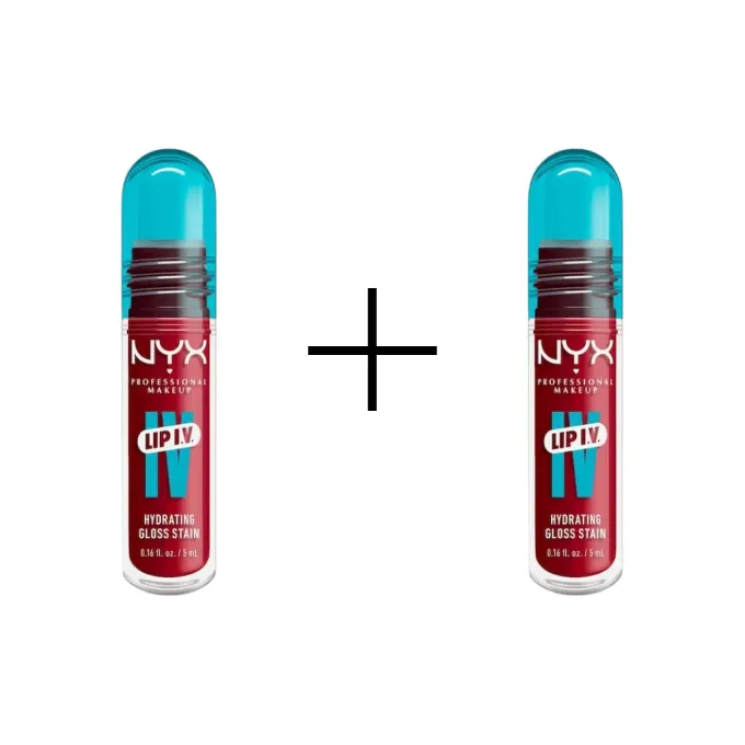 NYX Professional Makeup Lip IV Hydrating Gloss Serum Błyszczyk do Ust 11 Red-Y. Set. Wet! 1+1