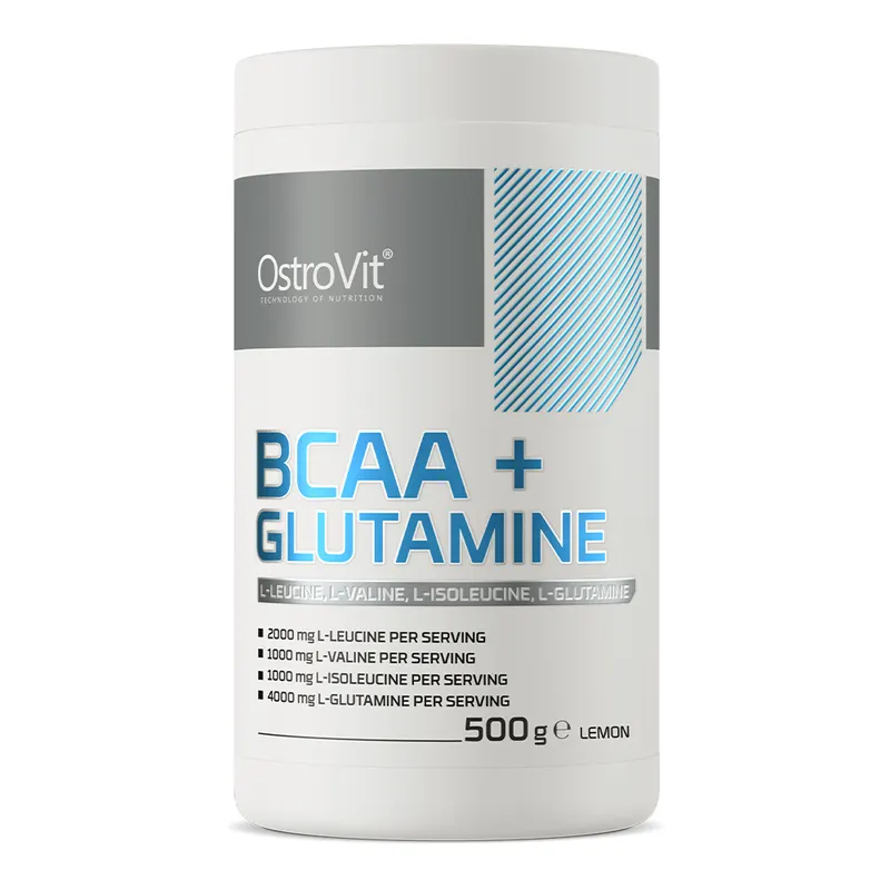 Aminokwasy BCAA + Glutamina Ostrovit Supreme Pure BCAA + Glutamine 500g