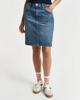 Gant Spódnica Damska Straight Fit Niebieska