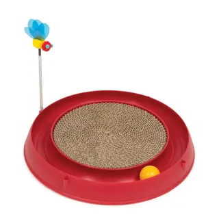 Catit Play-N-Scratch – 3 in 1, zabawka do drapania dla kota - Wys. 25 x Ø 36 cm