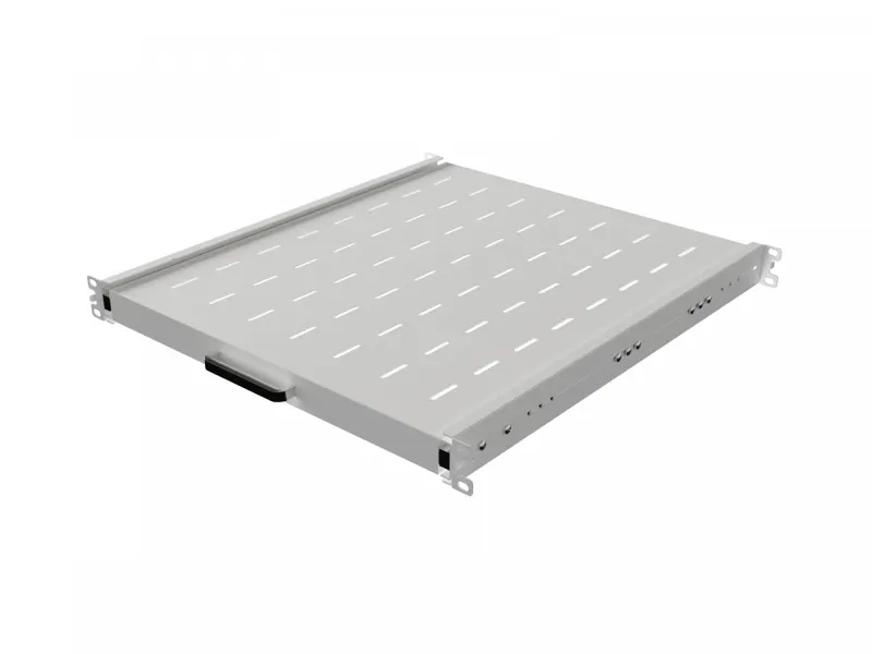Lanberg Półka wysuwana do szaf rack 19 cali 500mm szara