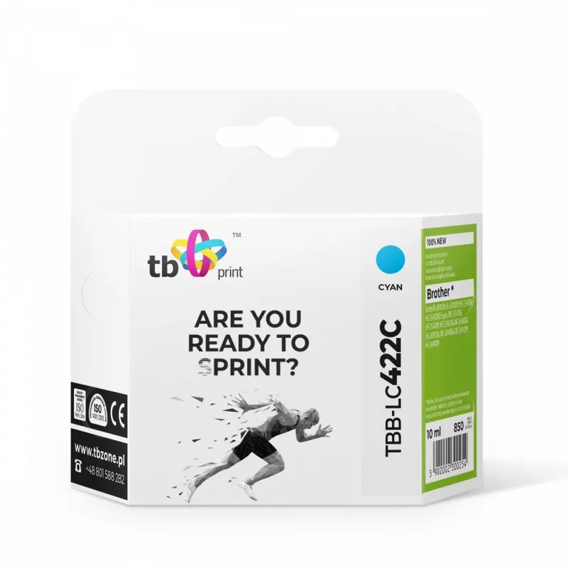 TB Print Tusz do Brother MFC-J5340DW TBB-LC422C 100% nowy cyan