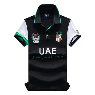New Men's Polo Shirts UAE Short Sleeve 100% Cotton Nice Men's Clothing Casual Buttons Collared Golf T-Shirts Oversized 7XL