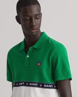 Gant Męska Zielona Polo Regular Fit Z Logo