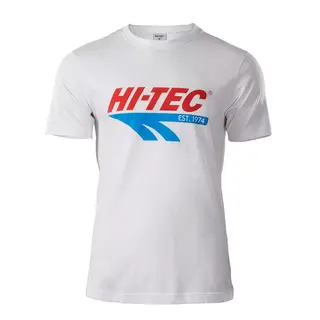 Koszulka męska Hi-Tec Retro - biała, Rozmiar L