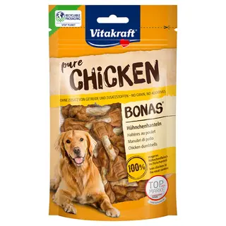 Vitakraft CHICKEN, kości z mięsem z kurczaka - 3 x 80 g