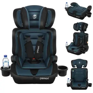 FOTELIK SAMOCHODOWY 2w1 MIMORI CZARNO-ZIELONY R129 76-150 CM DUŻY i-Size