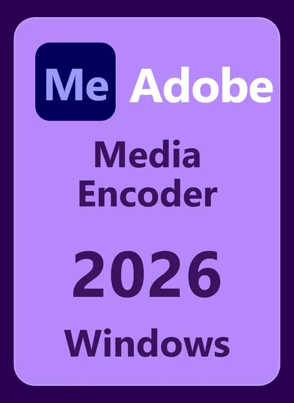 Adobe Media Encoder 2026 – Windows – licencja wieczysta ESD 1 PC