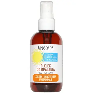 Olejek do opalania z beta-karotenem i witaminą E 100 ml BINGOSPA