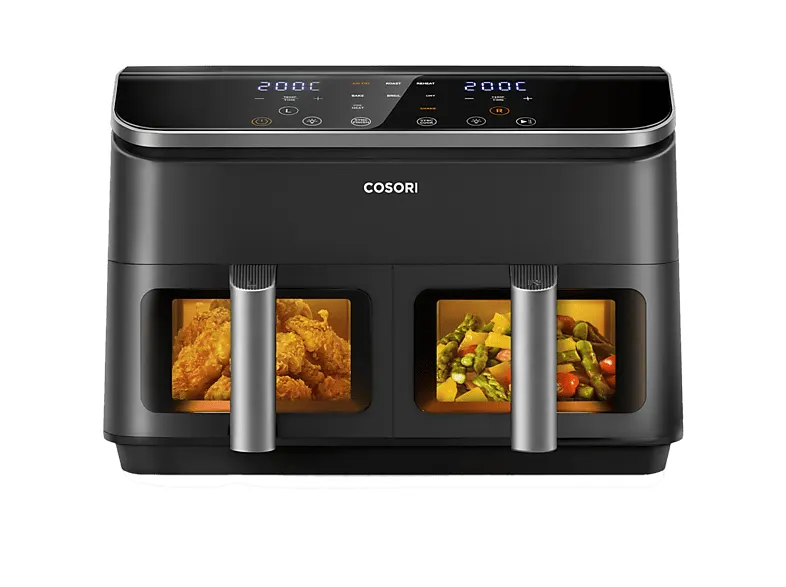 Frytkownica beztłuszczowa Air fryer COSORI Dual Basket Czarny