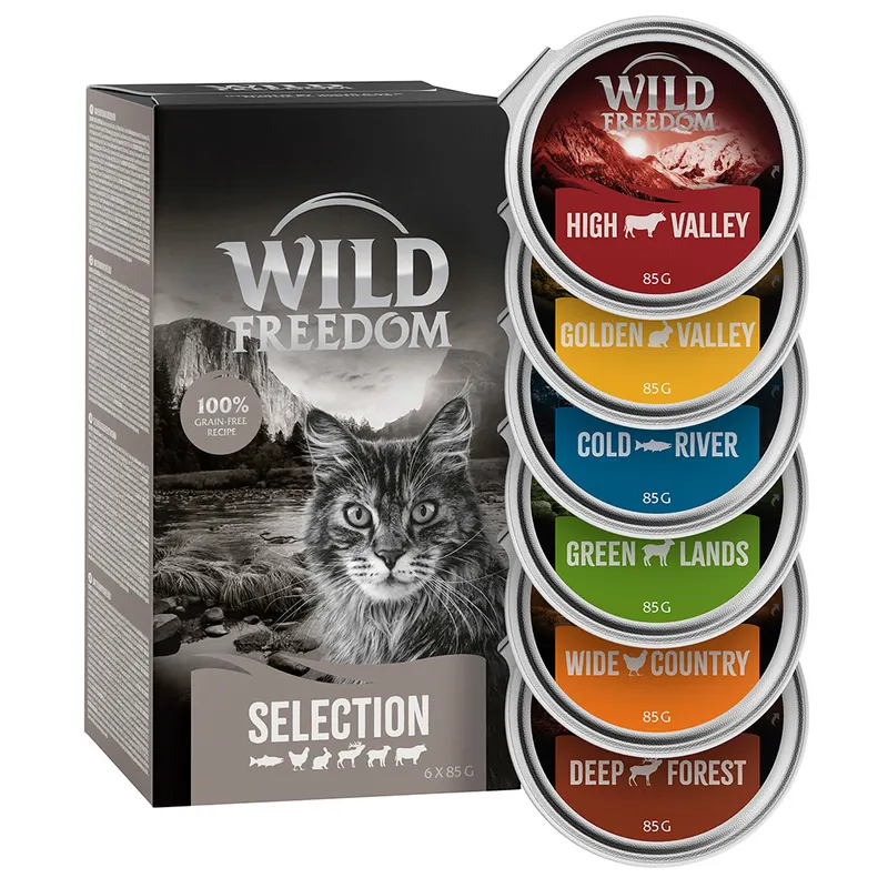 Wild Freedom Adult, tacki, 6 x 85 g - Pakiet mieszany (6 smaków)