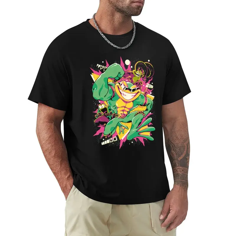 BATTLETOADS RETRO T-Shirt vintage graphic tee anime t shirts for men graphic