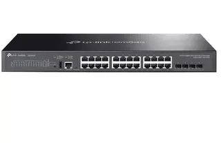 TP-LINK Przełącznik zarządzalny Omada 24-Port Gb Stackable Lite L3 SG5428X 24× Gigabit RJ45 Ports, 4× 10G SFP+ Slots, RJ45/USB Type C Console Port