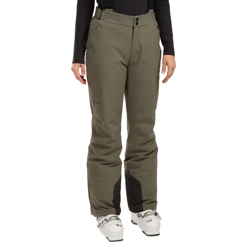 Kilpi Elare, spodnie narciarskie, plus size, damskie, zielone