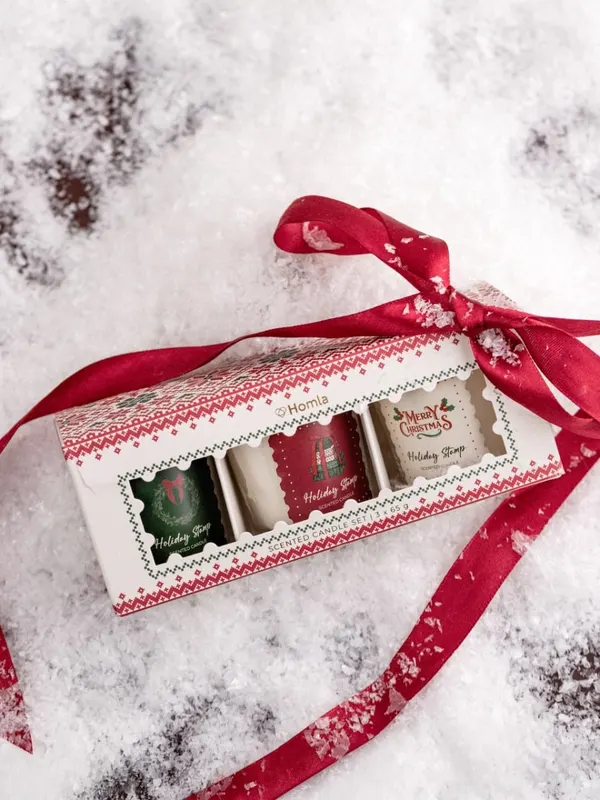 Zestaw HOLIDAY STAMP świec zapachowych 3 szt. x 65 g