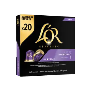 Kawa w kapsułkach L'OR Profondo do ekspresów Nespresso®, 20 szt.
