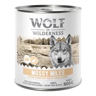 Wolf of Wilderness Adult “Expedition”, 6 x 800 g - Mossy Miles - Drób z królikiem