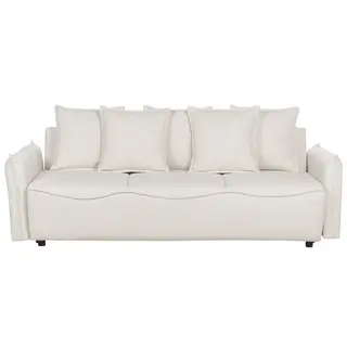 Sofa rozkładana krama złamana biel