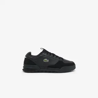 Lacoste Męskie Skórzane Sneakersy Slam Break Czarne Czarny