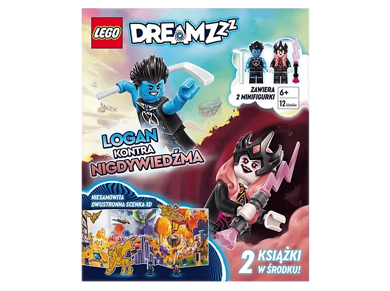 Książka LEGO DREAMZzz. Logan kontra Nigdywiedźma Wielokolorowy
