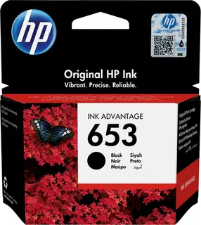 Oryginalny czarny wkład atramentowy HP 653 Advantage