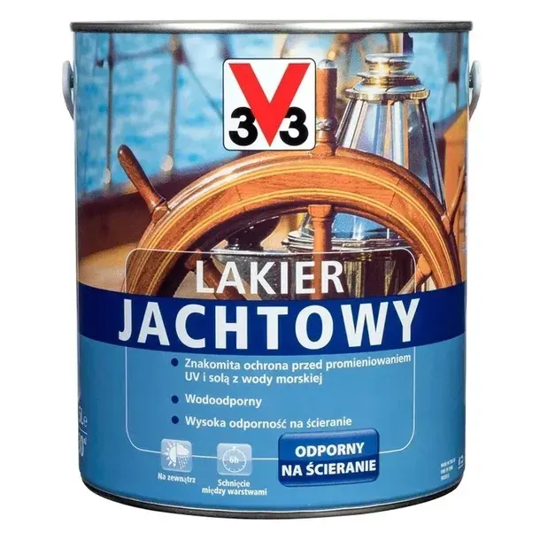 V33 Lakier Do Drewna Jachtowy Bezbarwny 2,5 L