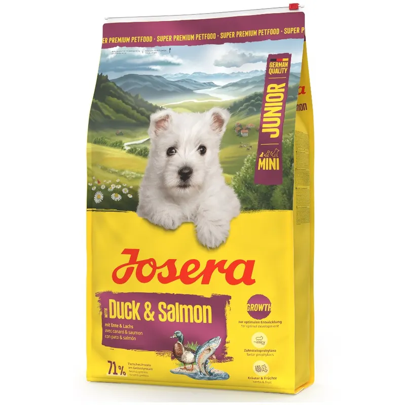 JOSERA Mini Junior Duck & Salmon - sucha karma dla psa - 900g