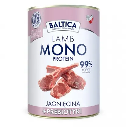 BALTICA Nutraceutic Monoprotein Jagnięcina z prebiotykami - mokra karma dla psa - 400g