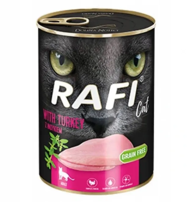 DOLINA NOTECI Rafi Cat Adult z indykiem - mokra karma dla kota - 400 g