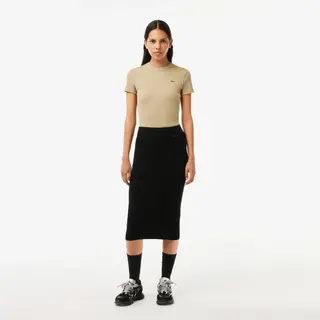 Lacoste Ribbed, Seamless Knit Pencil Skirt