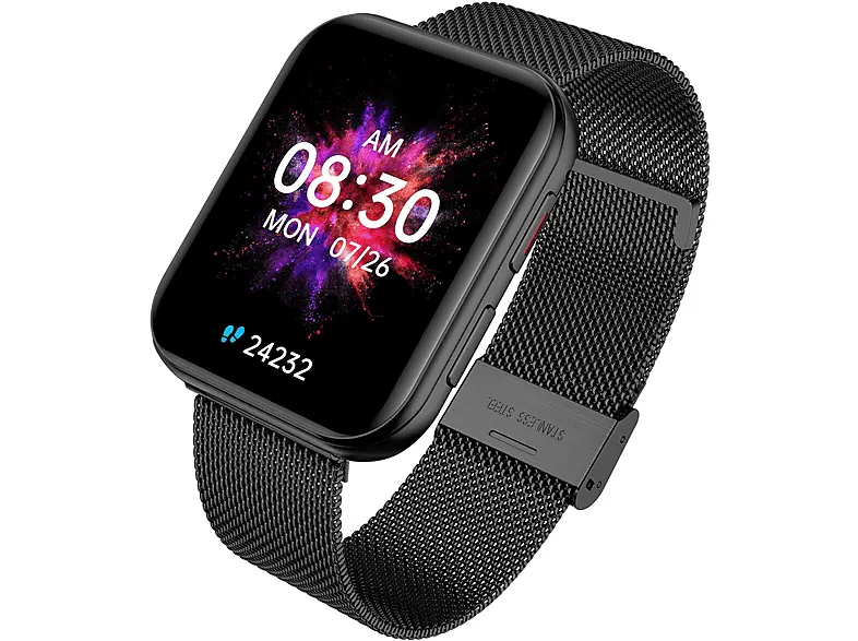 PRODUKT PO EKSPOZYCJI - Smartwatch GARETT GRC MAXX Czarny stalowy