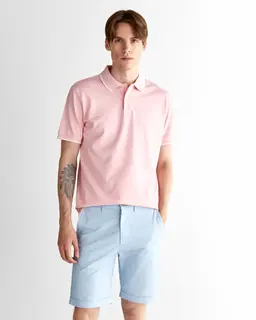Gant Polo Męskie Z Krótkim Rękawem Regular Fit Różowe