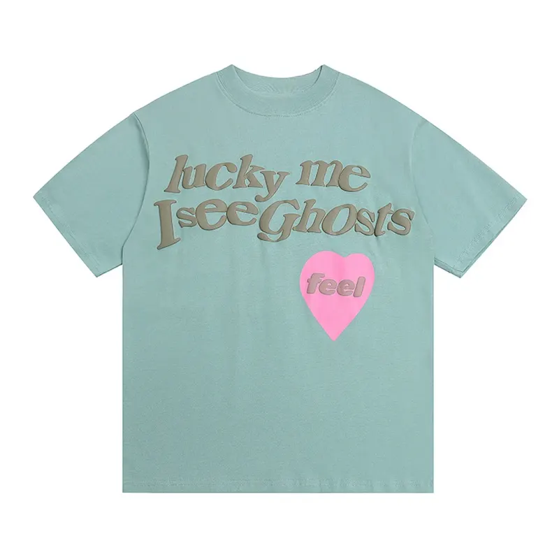 2026 Best Version 1:1 Kanye West SUNDAY SERVICE Foam Love Printing Women Men T shirt tees Oversized Men Casual Cotton Top Summer
