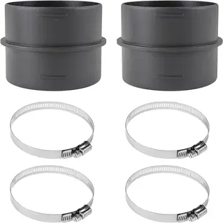 ŁĄCZNIK 60MM 2 SZTUK RUR KANAŁOWY WENTYLACYJNY ZŁĄCZKA ADAPTER STAL
