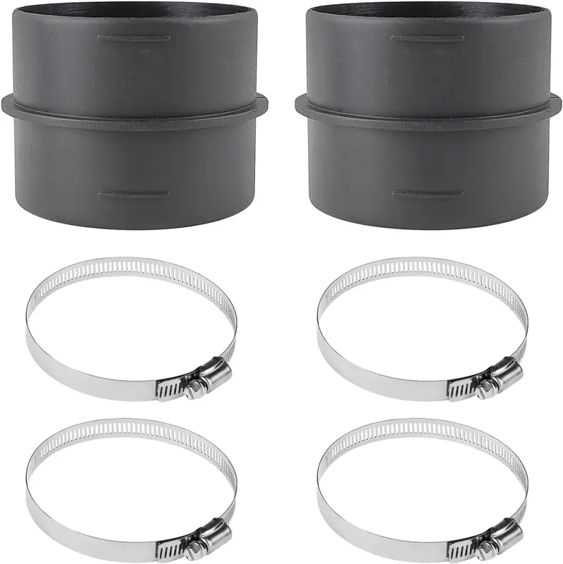 ŁĄCZNIK 60MM 2 SZTUK RUR KANAŁOWY WENTYLACYJNY ZŁĄCZKA ADAPTER STAL