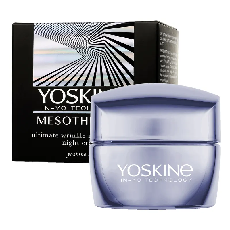 Yoskine Mesotherapy krem do twarzy na noc z niacynamidem, bio-mikroigłami Spongilla, masłem cupuaçu i olejem jojoba 50 ml