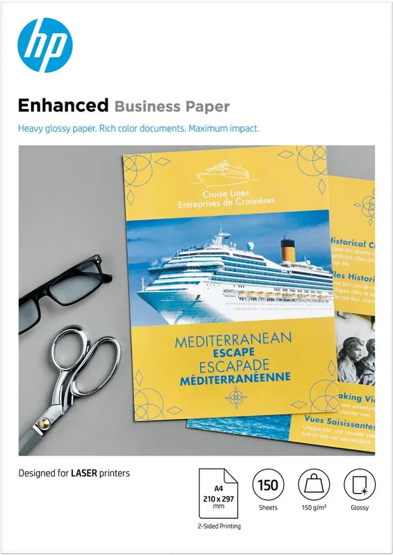 Papier HP Enhanced Business, błyszczący, 150 g/m2 A4 (210 × 297 mm), 150 arkuszy