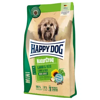 Happy Dog NaturCroq Mini Adult, jagnięcina i ryż - 4 kg
