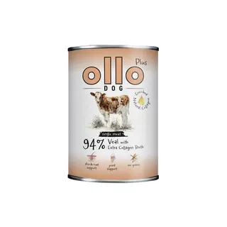 OLLO Plus Kolagen Mono Cielęcina - mokra karma dla psa - 400g