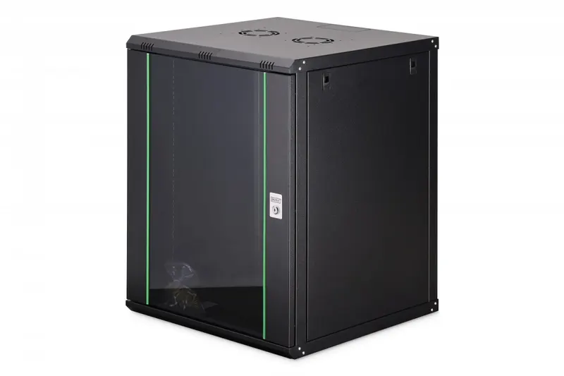 Digitus Szafa sieciowa wisząca Dynamic 19" 16U rack 785x600x600mm, drzwi szyba, czarny, niezłożona, 60kg